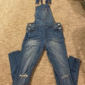 Light blue Jean overalls